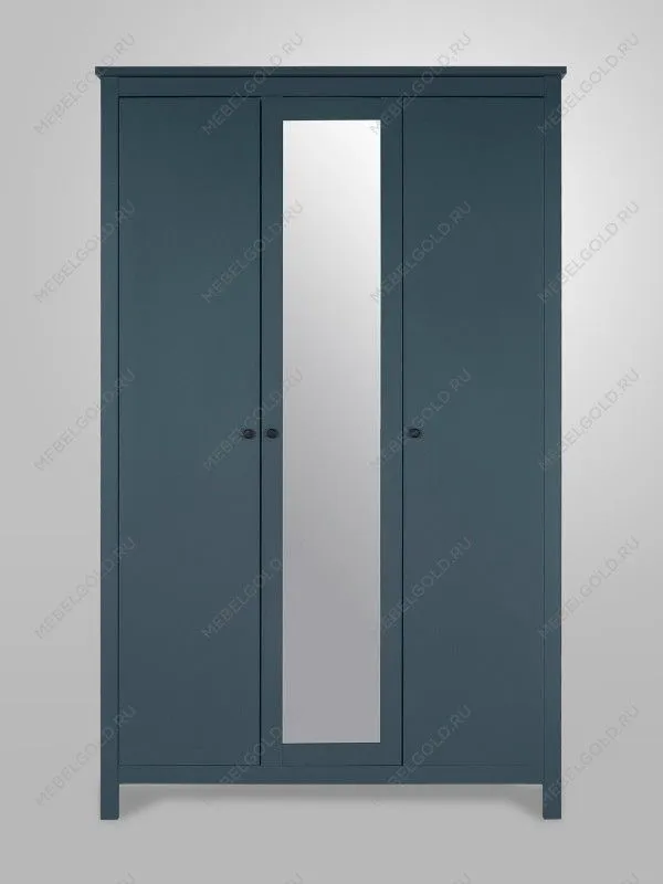 Шкаф распашной Сага, 3 двери, 132х64х215 см, темно-бирюзовый | изображение 6