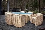 Комплект плетеной мебели МОККА MAJORCA, соломенный | изображение 3