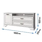 Тумба Тиффани RTV 1D2SN вудлайн кремовый - Выставка Лобня | изображение 2