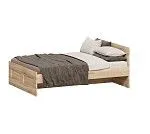 БРИМНЭС / СИРИУС кровать двойная ИКЕА / IKEA 160х200 сонома | изображение 1