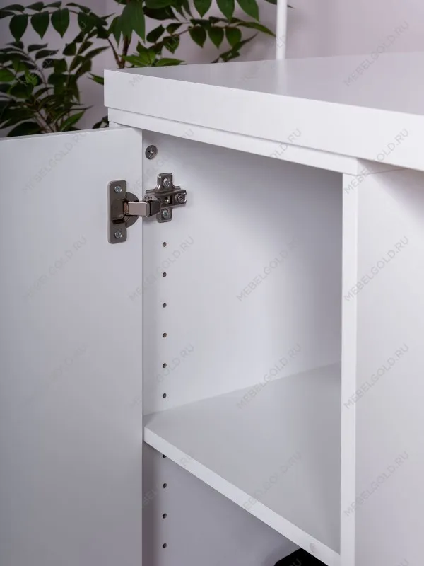 Стол письменный Ингар, с двумя дверцами, 140x75x55, белый | изображение 4