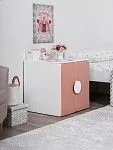 Шкаф Пикси распашной, с двумя дверьми и полкой 60x57x60, мечтательный пион | изображение 2