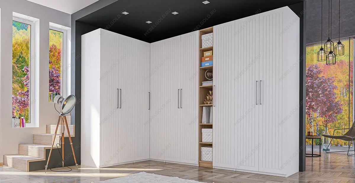 Шкаф Отис МН-039-04 П7 с фасадом МДФ (белый) | изображение 2