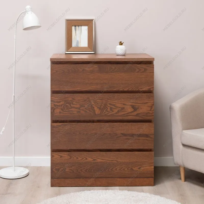 Варма Прайм 4 комод 80x100x48 шпон ясень, коричневый | изображение 3