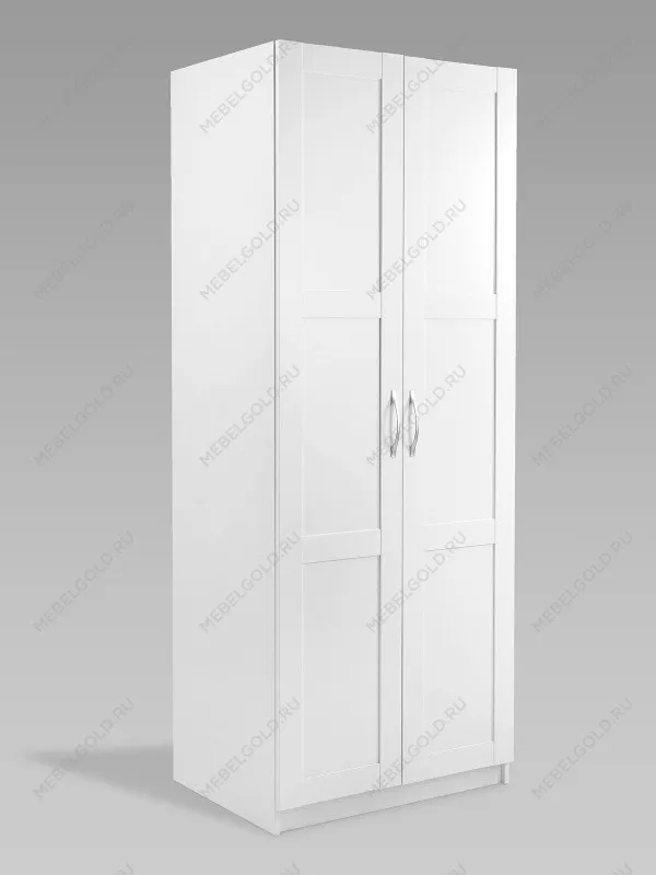 Шкаф Пегас, 2 двери сборные, 78х58х202 см, белый | изображение 9