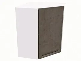 Шкаф угловой ШУ-60, Грей (600*600*720) Бетон темный, 21435