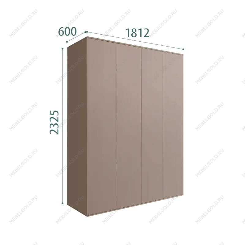 Шкаф 4-х дверный Bogemia Air (Мокка) БМШ2/4(0)