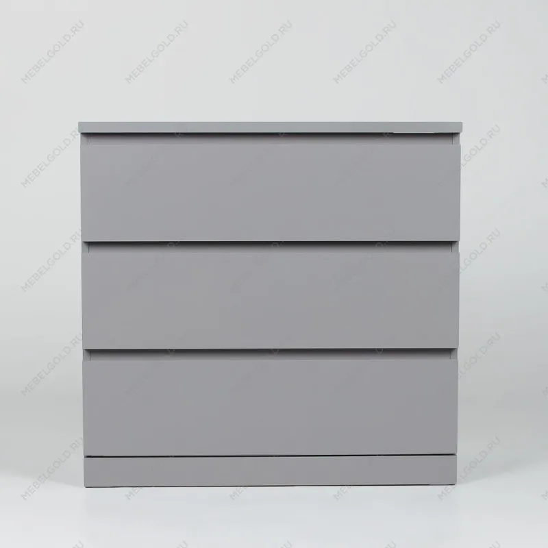 Комод Варма, 3 ящика, 80х78х40 см, эмаль серая | изображение 9