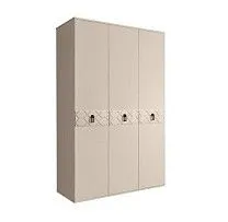 Шкаф 3-х дверный Bogemia Farfalle (Ваниль/Черный) БМШ2/3(Fa)