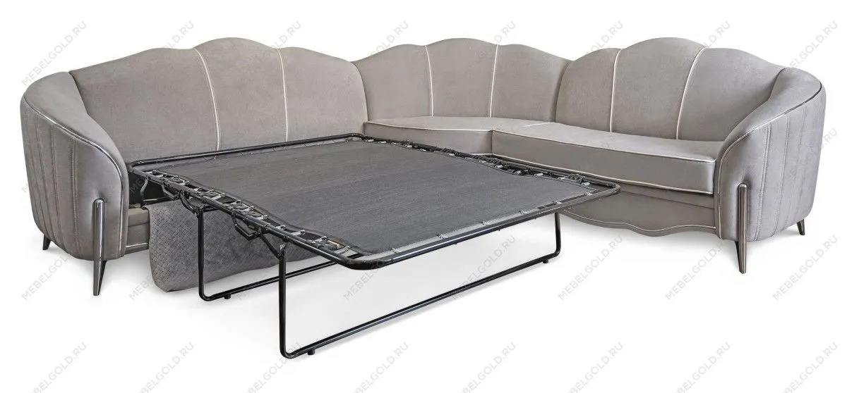 Диван Гравита угловой 3-у-2 серый серебро | изображение 1