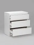 Комод Кастор, 3 ящика, 65х40х71 см, белый | изображение 13