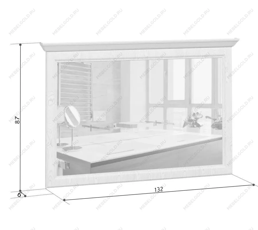 Зеркало Стилиус LUS125 (Орех донской) | изображение 1