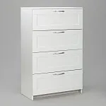 Комод Сириус, 4 ящика, 78х41х123 см, белый | изображение 10