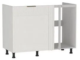 Стол под мойку угловой СМУ-120, Берта (1100*554*820) Экокожа Белый, 25320