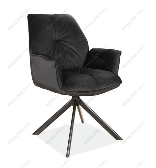 Стул кухонный Signal BOOGIE II Velvet Bluvel 19 (черный/черный мат)