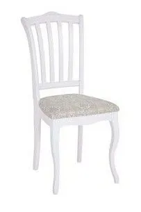 Стул Ланна (тон 304 белый/ткань Рио полоса 17)