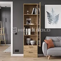 Шкаф с витриной Дорсет 1V2S