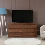 Варма Прайм 6Д комод 160x77x48 шпон ясень, коричневый | изображение 3