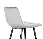 Полубарный стул Signal MILA H-2 VELVET (серый/черный мат) | изображение 3