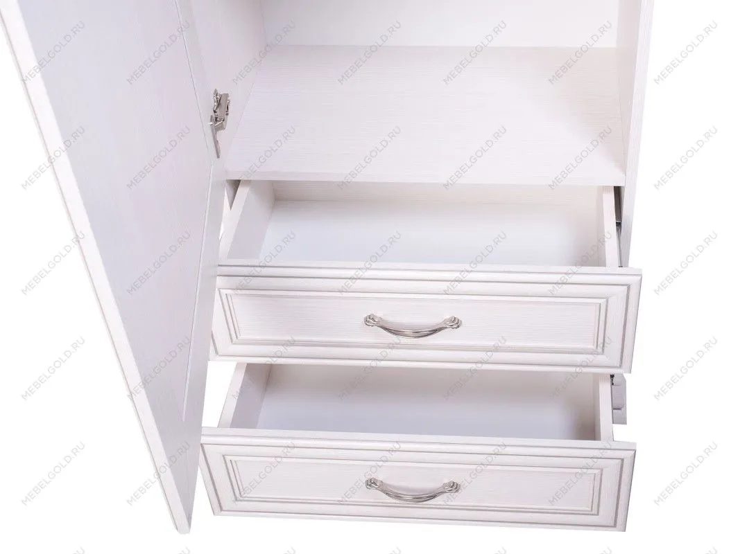 Шкаф 1-створчатый Тиффани 1D2S вудлайн кремовый | изображение 5