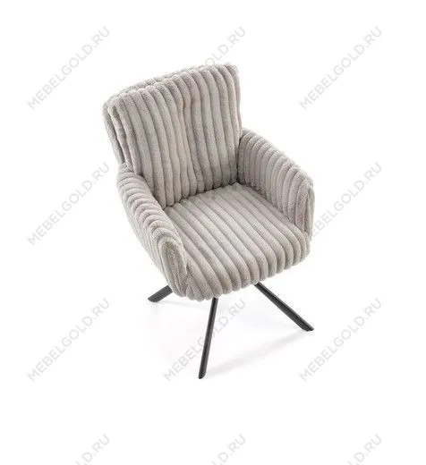 Стул кухонный Halmar K572 поворотный (серый/черный) | изображение 5