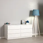 МАЛЬТА комод ИКЕА / IKEA 6 ящиков 160х76 белый | изображение 5