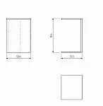 Разделительная секция для шкафа МАКС, 75-100х58 см, серая | изображение 2