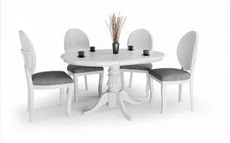 Стол обеденный Halmar WILLIAM, раскладной (белый)