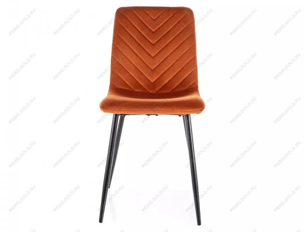 Стул кухонный Signal DAREN Velvet Bluvel 4215 (корица/черный) | изображение 1