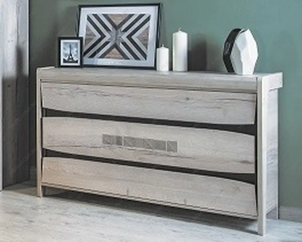 Комод, Мале (1244*434*834) Дуб галифакс белый, 11203 | изображение 1