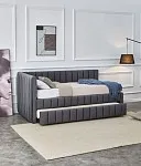 Кровать Halmar DERBY (серый) 90/200 | изображение 2