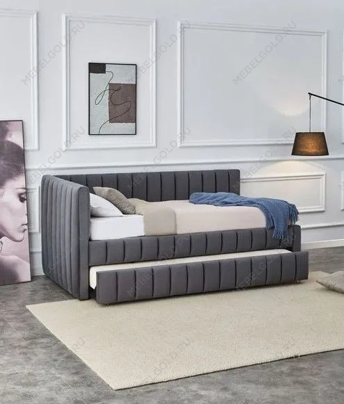 Кровать Halmar DERBY (серый) 90/200 | изображение 2