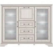 Тумба Стилиус KOM2W1B3S с подсветкой (Лиственница сибирская)