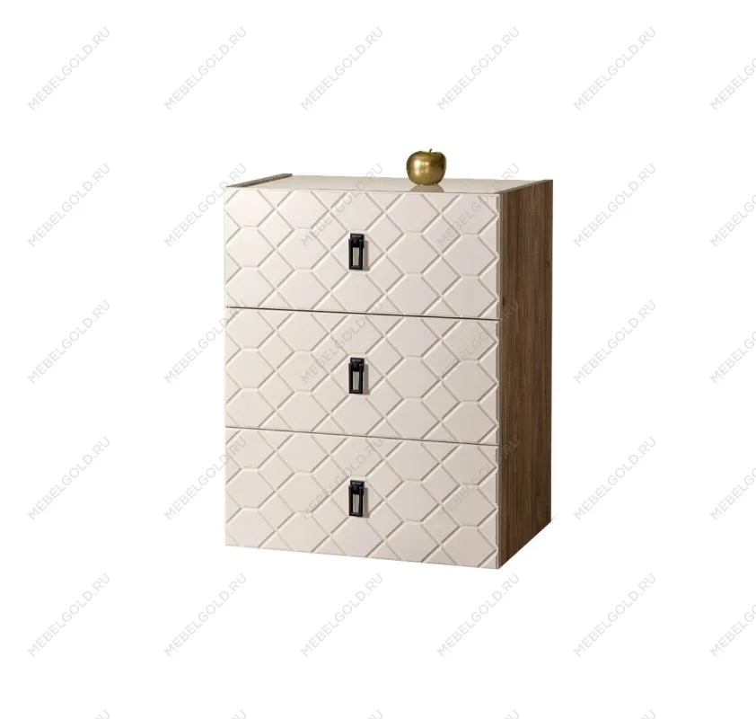 Комод Bogemia Woodline Fly Fa (Слоновая кость) (Lakobel/Черный) БМКМ-1