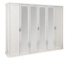 Шкаф Мишель 6-дверный белый матовый