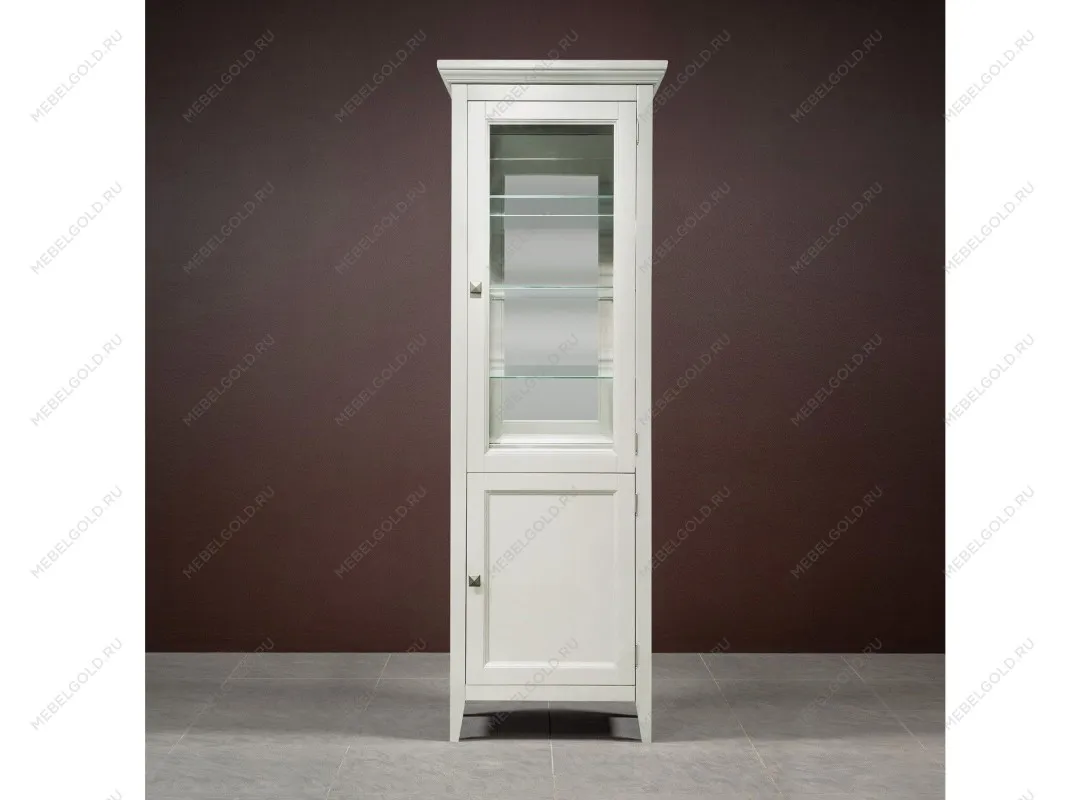 Витрина 1 дверная правая с зеркалом Manhattan (Молочный) | изображение 2