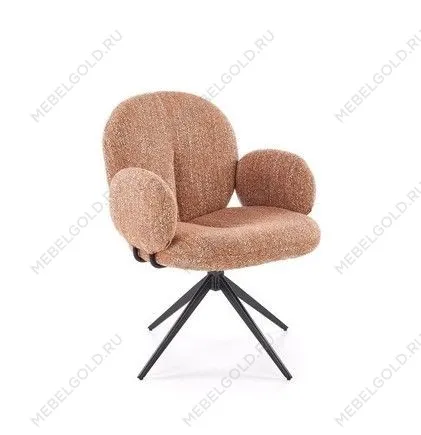 Стул кухонный Halmar K568 поворотный (корица/черный) | изображение 2