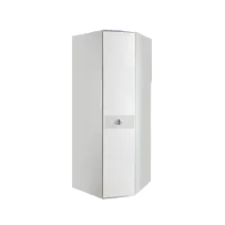 Шкаф угловой Римини СОЛО (Белый/Серебро) РМШУ2/1(s)