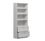 БРИМНЭС / СИРИУС Стеллаж ИКЕА / IKEA 2 ящика 78х190 белый | изображение 2