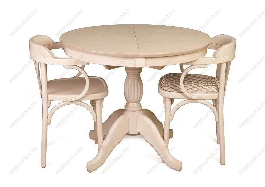 Стол обеденный Лилия-0090 (беленый дуб) | изображение 3