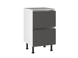 Стол с ящиками СЯ-(2)-50, Виста (500*523*870) Экокожа Серый, 26612