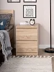 Тумба прикроватная Мальта, 2 ящика, 48х40х54 см, дуб сонома | изображение 9