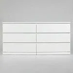 МАЛЬМ / VARMA Комод ИКЕА / IKEA 6D, 160x78x40, пигмент, белый | изображение 2