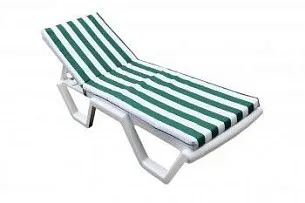 Матрац для шезлонга Tweet бело-зеленый