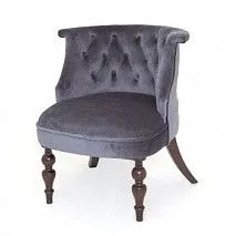 Кресло Бархат (темный тон/36 - голубовато-серый)