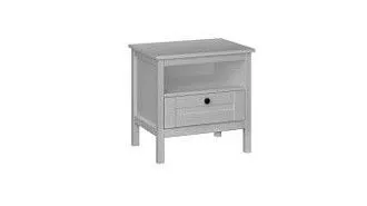 Тумба прикроватная, Фрея (540*399*530) Белый, 12509