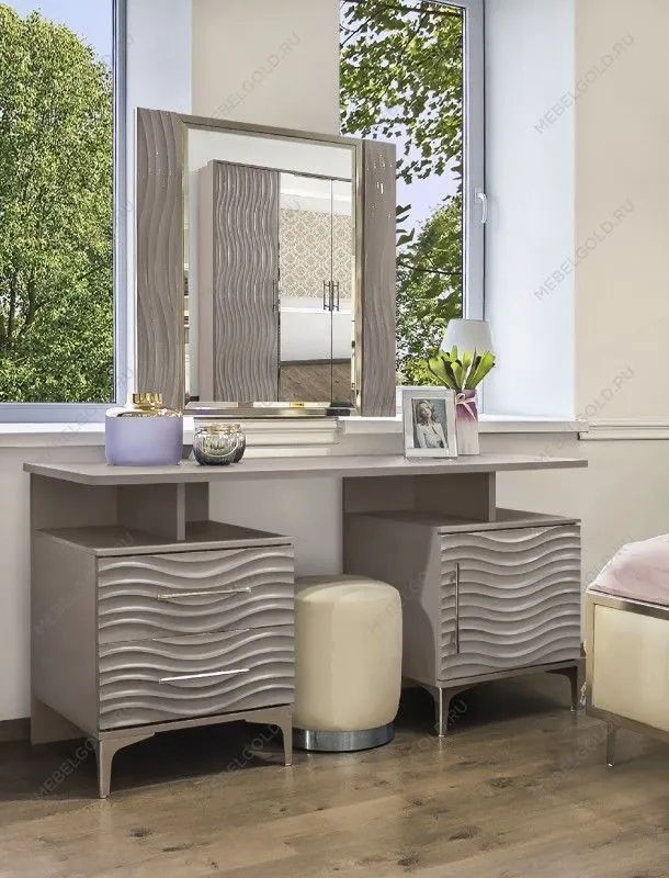 Туалетный столик Гравита серый камень глянец | изображение 3