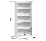 Шкаф Кентаки REG/90 белый | изображение 3