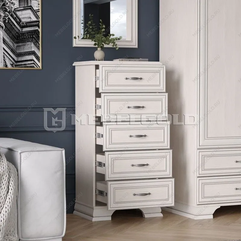 Комод Тиффани 5S/50 вудлайн кремовый | изображение 3