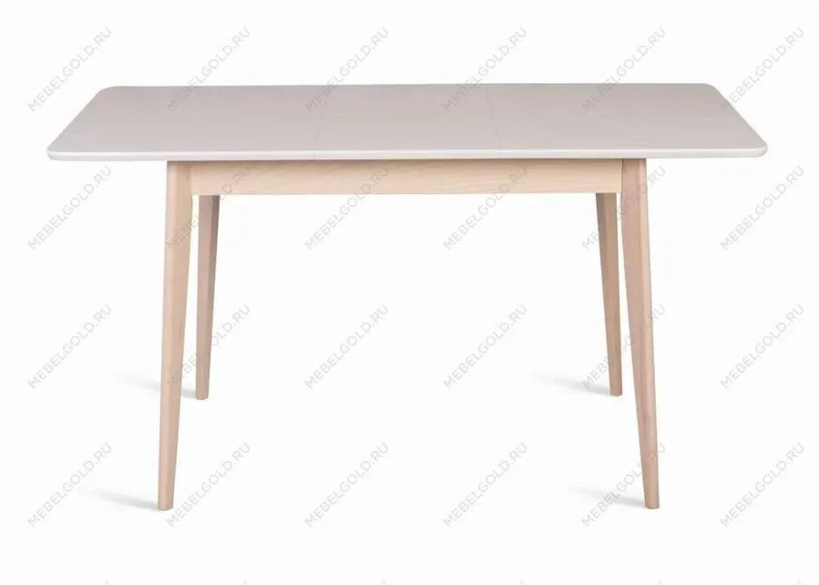 Стол Рэй-1200 (беленый дуб/белая эмаль)
